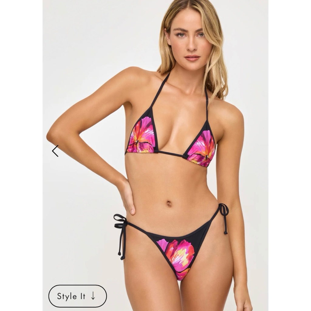 Lspace After Midnight Hibiscus Bikini